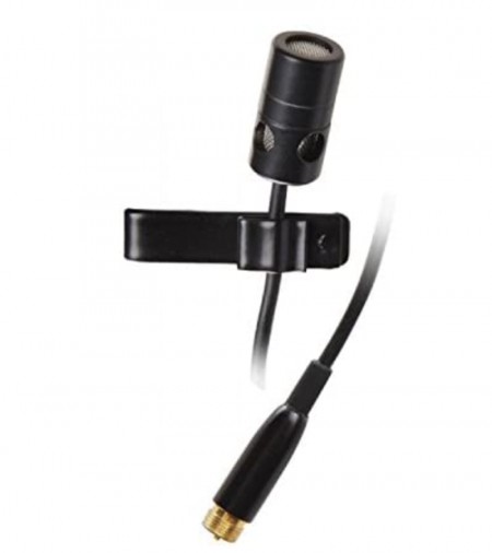 PROEL EIKON LCH370 - Microfono lavalier cardioide adatto per uso su palco, riprese televisive, conferenze, Nero