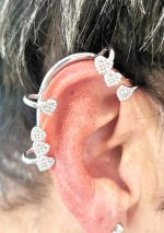orecchino cuori argento